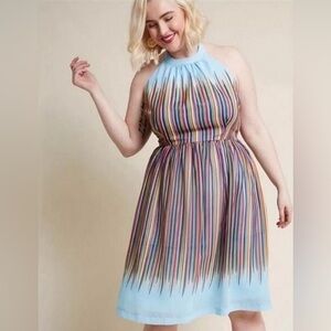 ModCloth Whats The Zeal Rainbow Dress Sz 1X